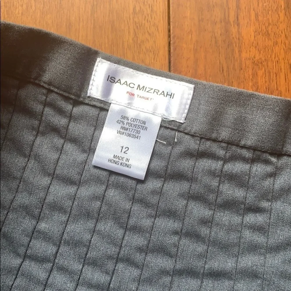 Vintage New Isaac Mizrahi bluish gray skirt